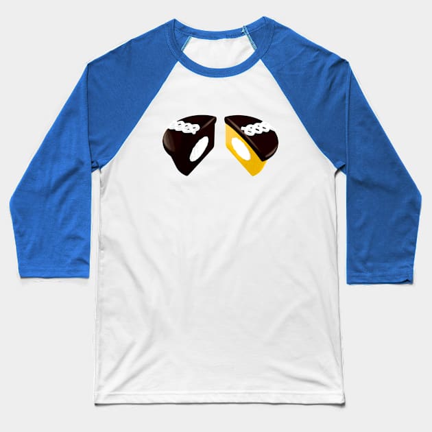 Chocolate Gold Baseball T-Shirt by CCDesign